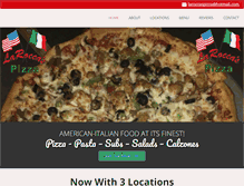 Tablet Screenshot of laroccaspizza.net